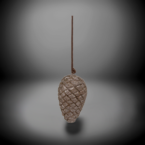 Silver Pinecone Bauble