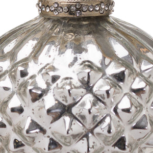 Silver Diamond Bauble