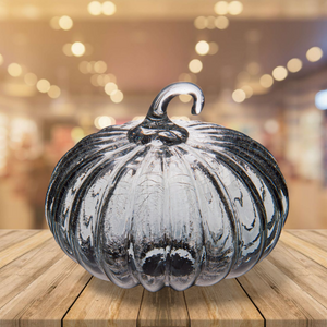 Midnight Glass Pumpkin - Large