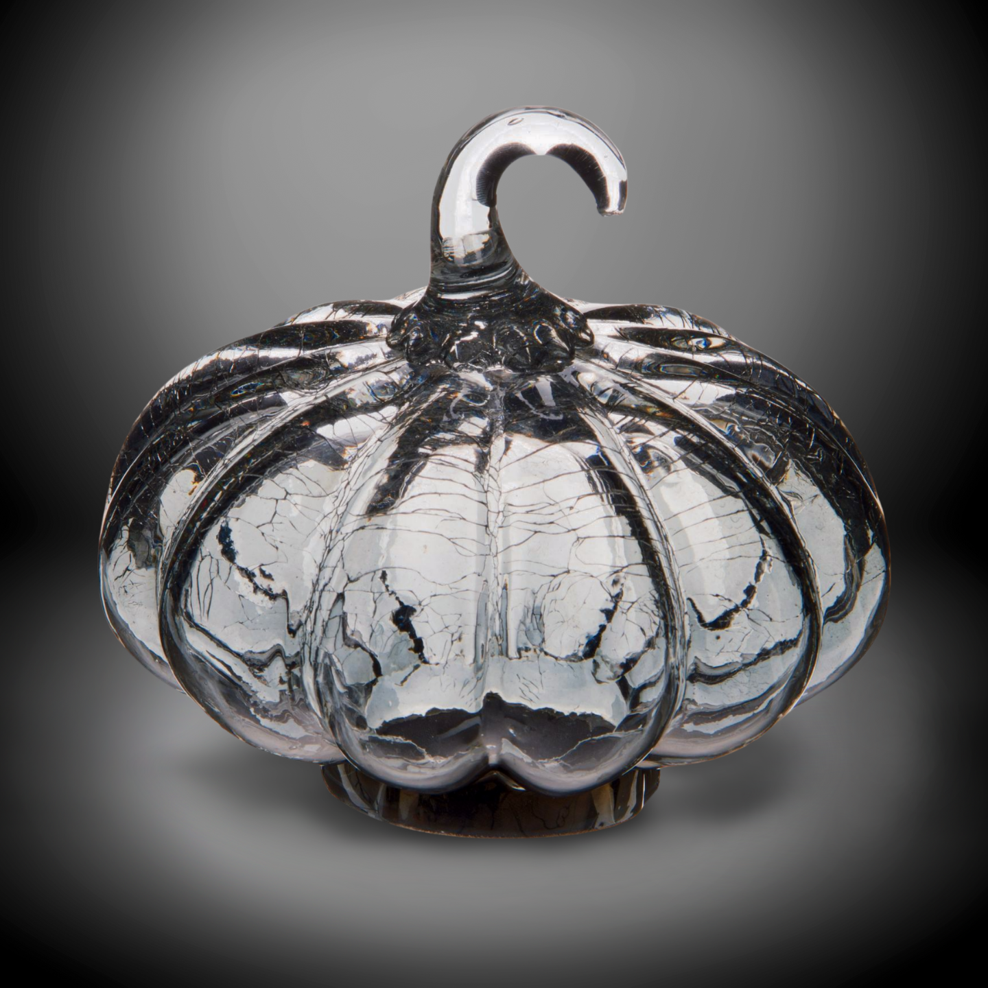 Midnight Glass Pumpkin - Small